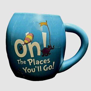 Dr. Seuss 2014 "Oh the Places You’ll Go"  blue large 20 oz ceramic mug